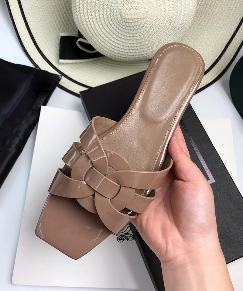 Y Leather Shoes Woven All-match Flat Heel Women's Shoes 1024041119