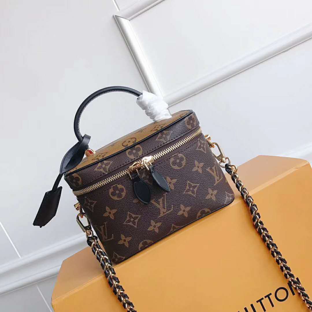 Louis Vuitton LV Unisex Vanity PM in Monogram Canvas-Brown