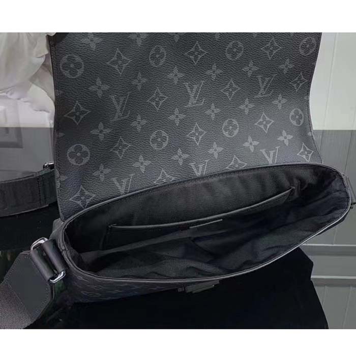 Louis Vuitton LV Unisex S-Cape Messenger Monogram Eclipse Coated Canvas Cowhide Leather