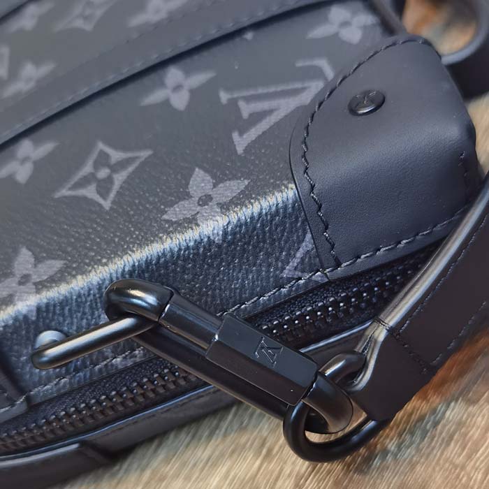 Louis Vuitton LV Unisex Soft Trunk Wearable Wallet Black Monogram Eclipse Coated Canvas