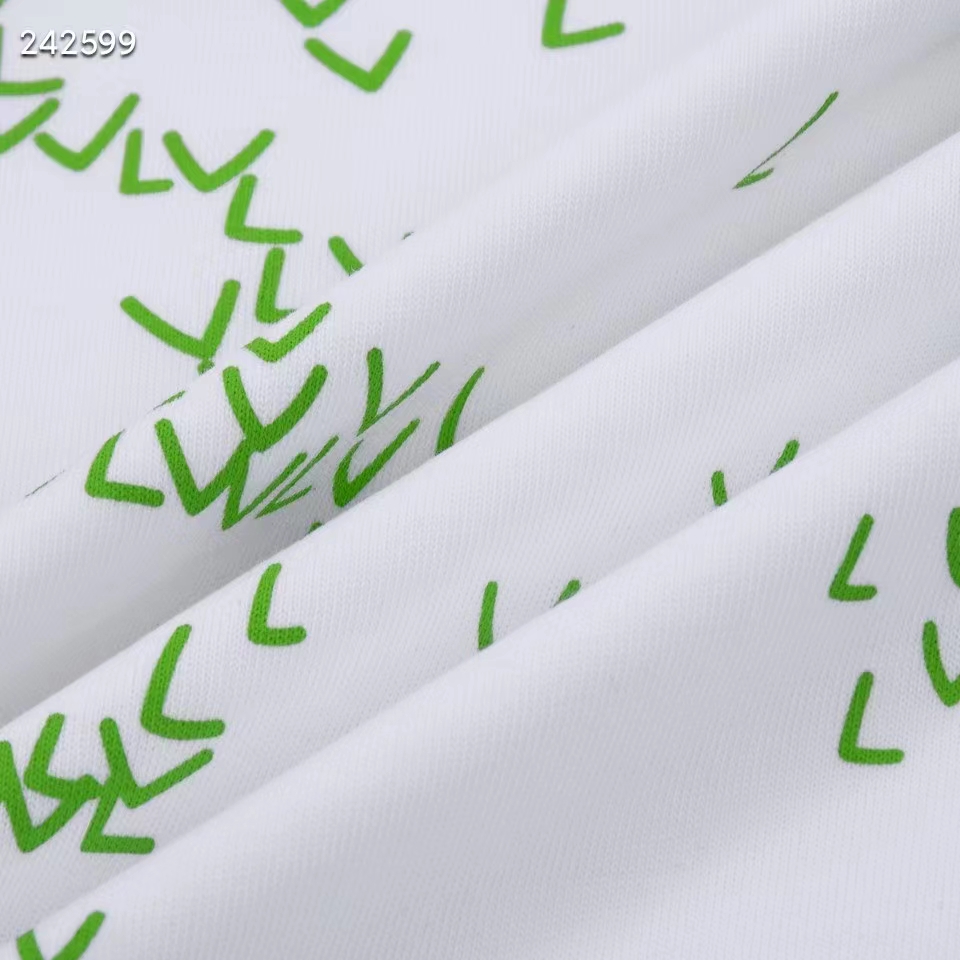 Louis Vuitton LV Men Spread Embroidered T-Shirt Cotton White Regular Fit