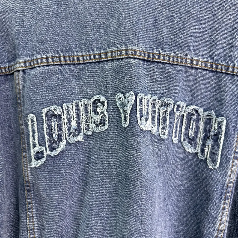 Louis Vuitton Men Denim Bomber Jacket-Blue 1AHHRU