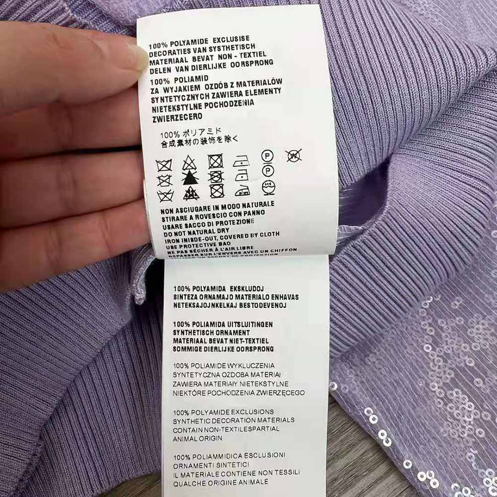 Prada Women Sequin-Embroidered Tulle Crop Top-Purple