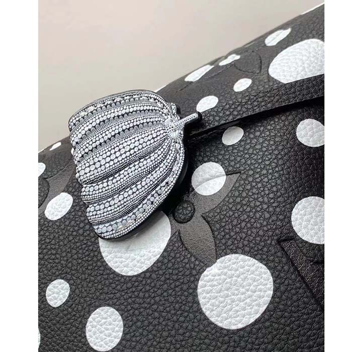 Louis Vuitton Women LVxYK NeoNoé MM Black White Embossed Grained Monogram Empreinte Cowhide