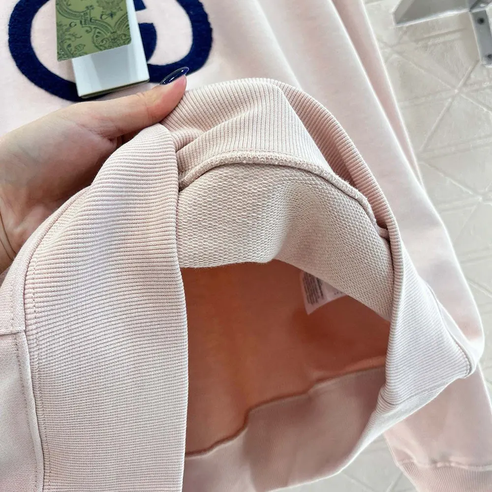 Gucci Women Cotton Jersey Sweatshirt with Embroidery 768122XJF8S5874