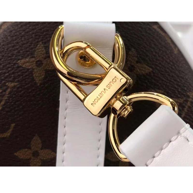 Louis Vuitton Women Speedy Bandoulière 25 Handbag Monogram Coated Canvas Cowhide Leather