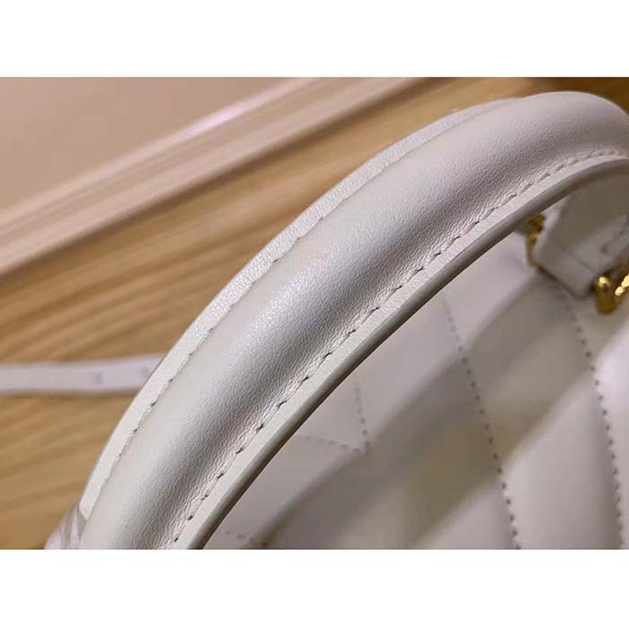 Louis Vuitton LV Women Hold Me Top-Handle Bag Beige Smooth Cowhide Leather