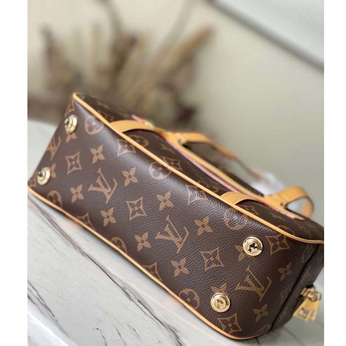 Louis Vuitton LV Women Cité Handbag Monogram Coated Canvas Cowhide Leather