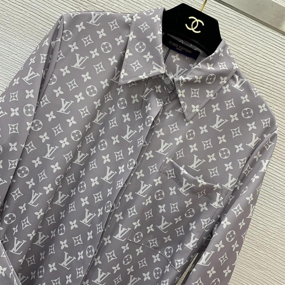 Louis Vuitton Women Monogram Foulard Shirt Dress 1AGOD5