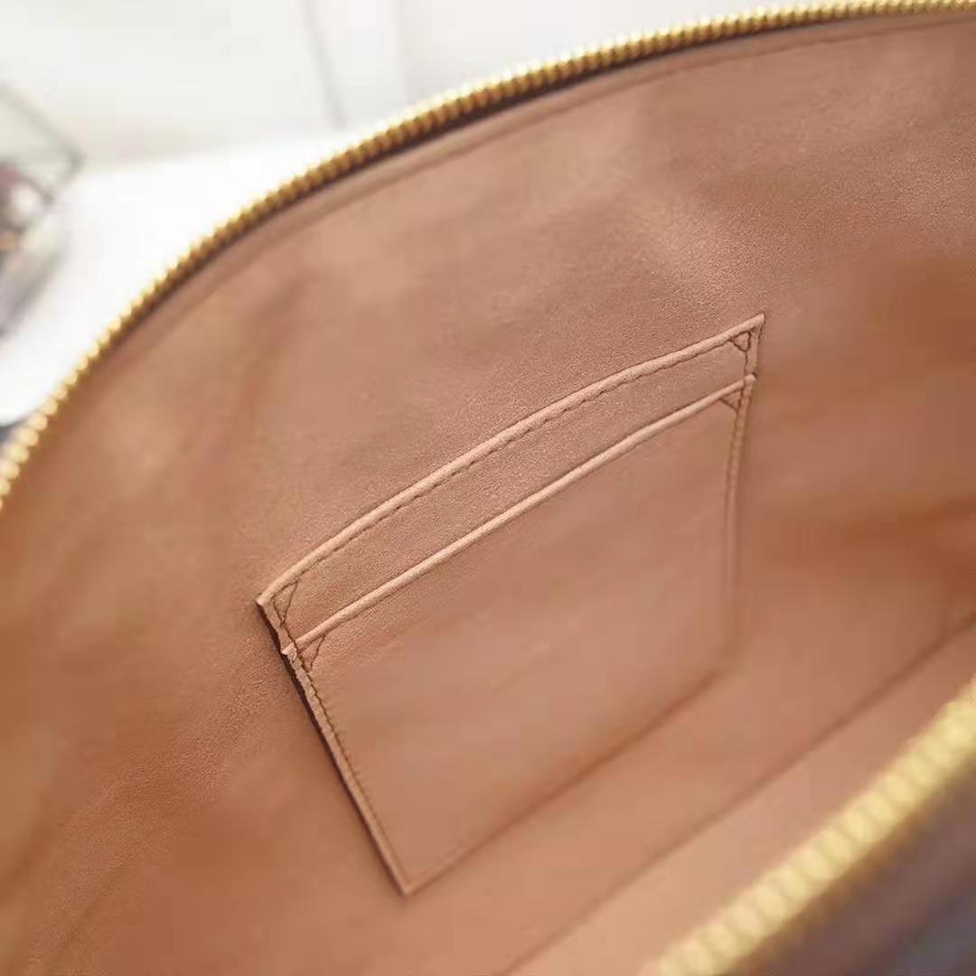 Gucci GG Women Ophidia GG Medium Top Handle in Beige/Ebony GG Supreme Canvas