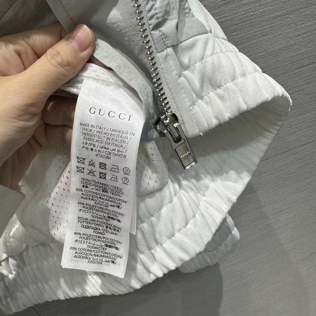 Gucci Women GG Technical Jersey Pant Web Interlocking G Embroidered Patch Elastic Waist Two Side Pockets