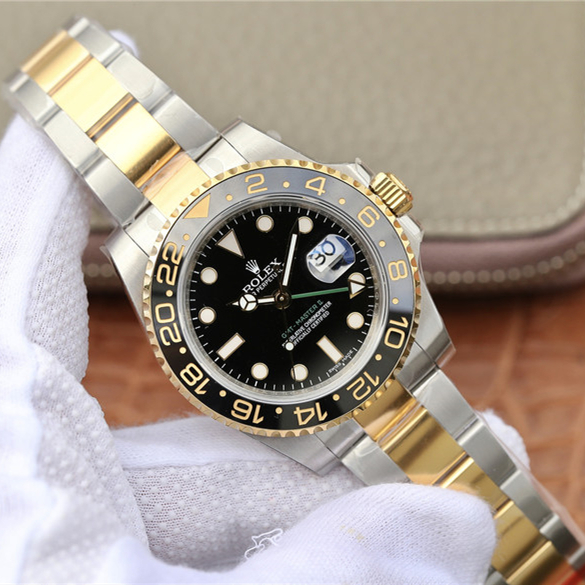 Rolex GMT-Master II Two Tone Black Dial 40mm