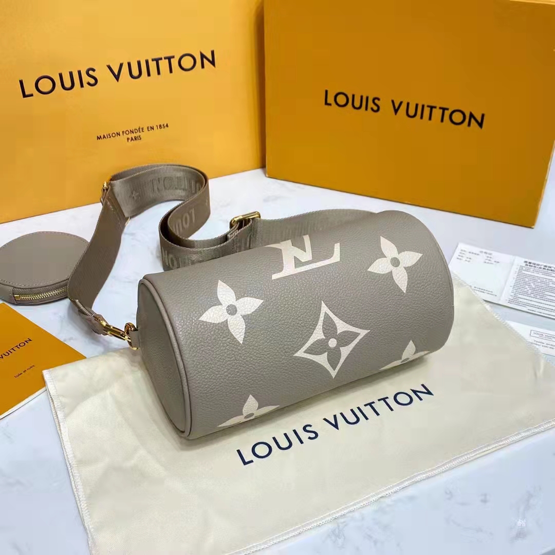 Louis Vuitton Women Papillon BB Dove Cream Embossed Supple Grained Cowhide Leather