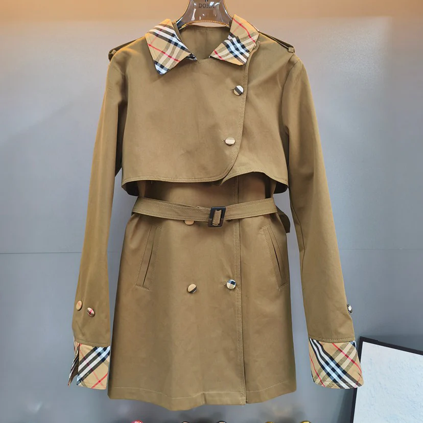 New Plaid Brown Two-Piece Set 1025102412