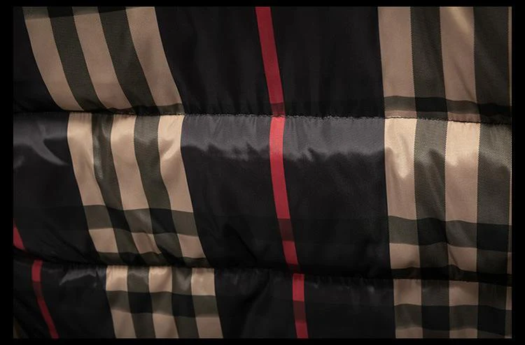 New fashion versatile plaid down cotton vest vest vest vest 1024010502