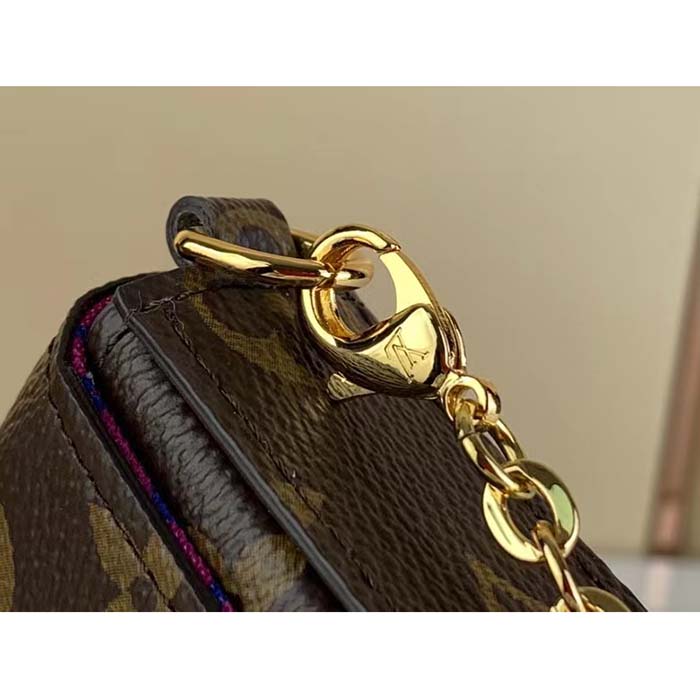 Louis Vuitton Women LV x YK Félicie Pochette Monogram Coated Canvas Pumpkin Print