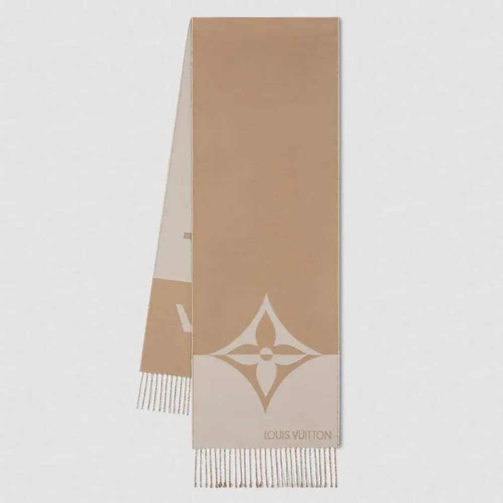 Louis Vuitton Unisex Graphic Dual Scarf-Beige M79098