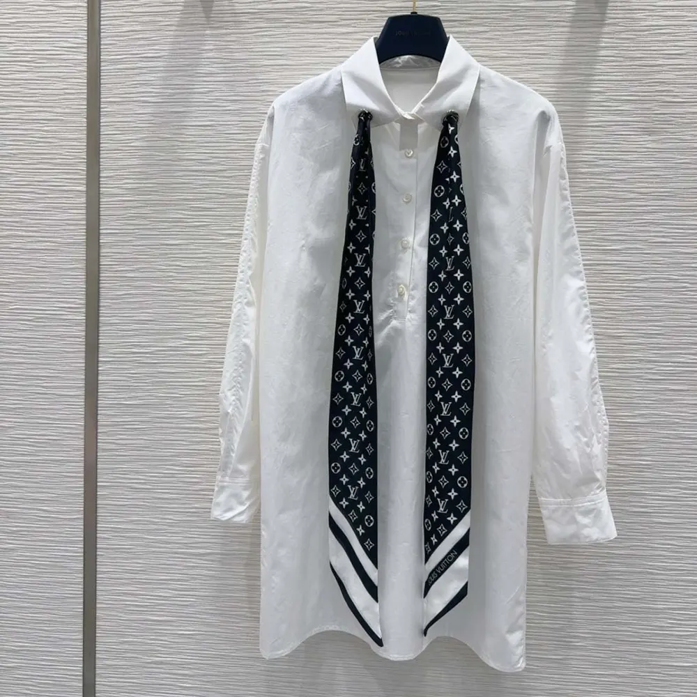 Louis Vuitton Women Monogram Scarf Shirt 1AIQN9