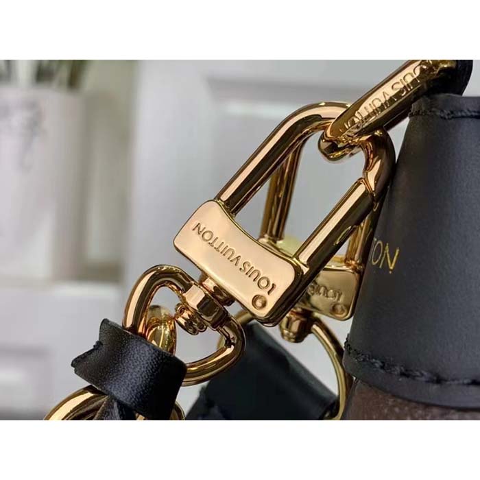 Louis Vuitton Women LV Twinny Monogram Reverse Coated Canvas Cowhide Leather