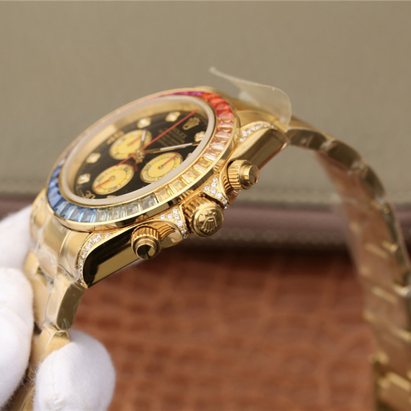 Rolex Daytona Rainbow Diamond Yellow Gold 40mm