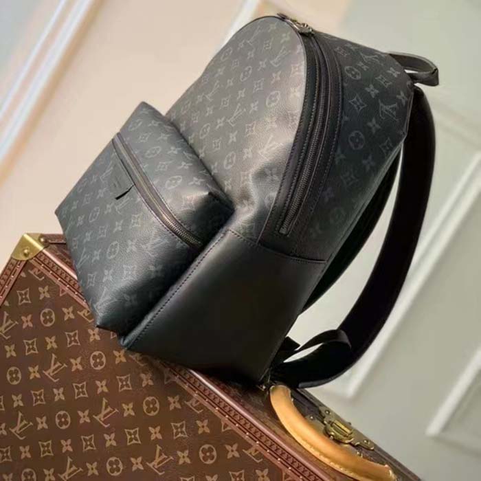 Louis Vuitton LV Unisex Discovery Backpack PM Monogram Eclipse Coated Canvas Cowhide Leather