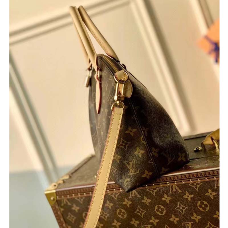 Louis Vuitton LV Women Boétie PM Monogram Coated Canvas Cowhide Leather