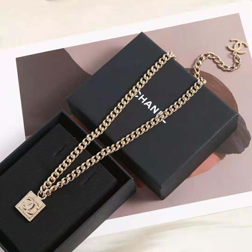 Chanel Women Choker in Metal & Strass