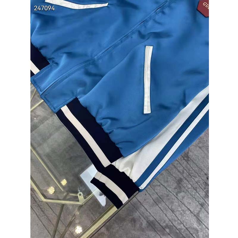 Gucci GG Women Gucci 100 Duchesse Jacket Blue White Duchesse