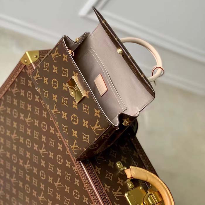Louis Vuitton LV Women Cluny Mini Handbag Monogram Coated Canvas Cowhide Leather