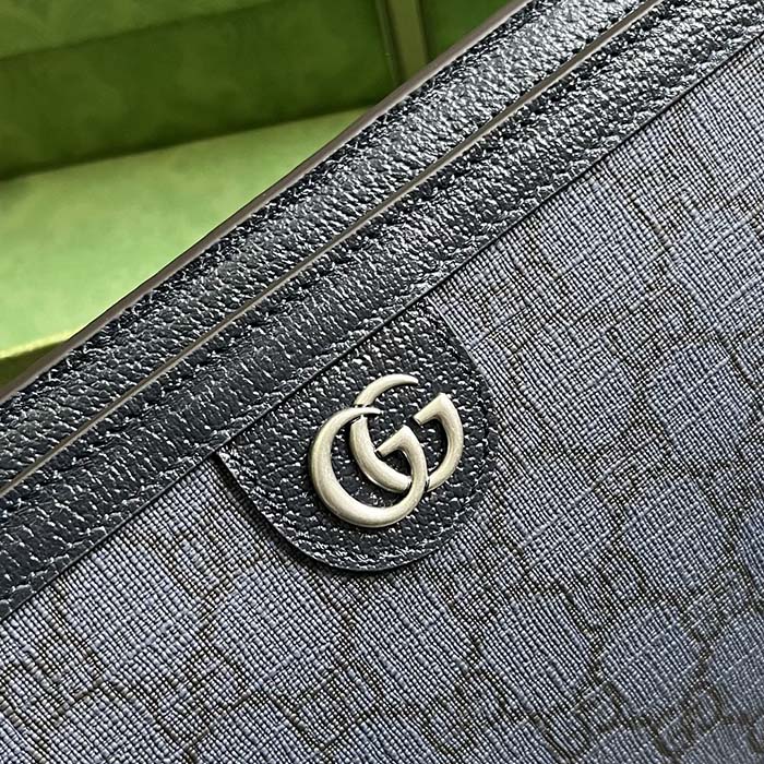 Gucci Unisex Ophidia GG Pouch Blue Dark Blue GG Supreme Canvas Double G