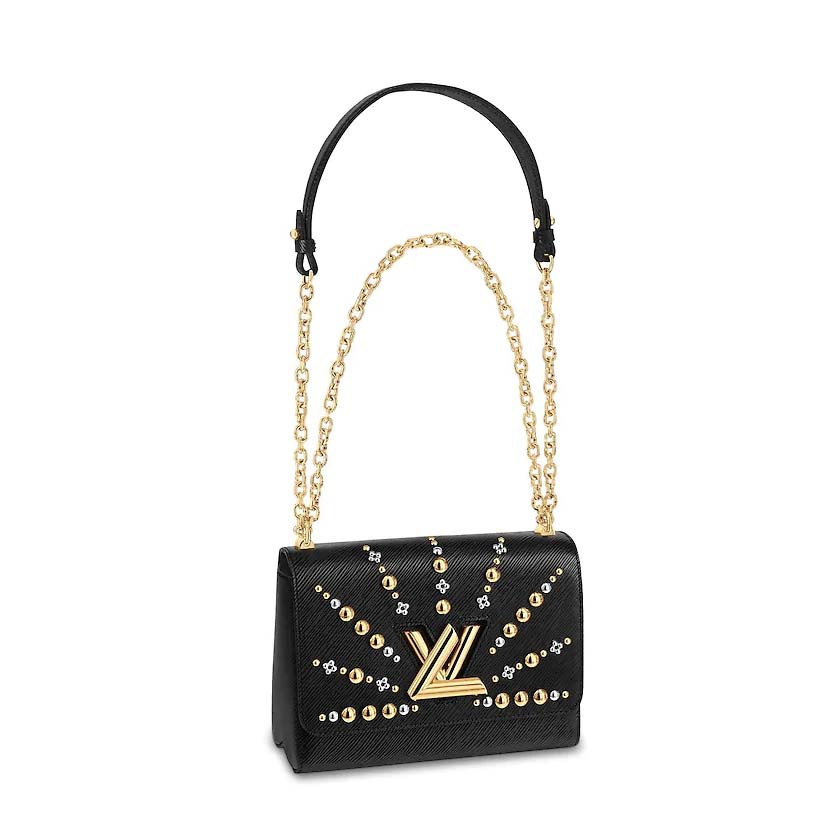 Louis Vuitton LV Women Twist MM Chain Bag in Epi Leather