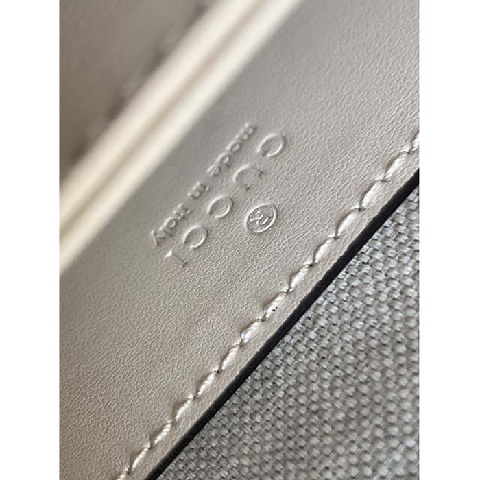 Gucci Women GG Matelassé Leather Small Bag Beige Double G