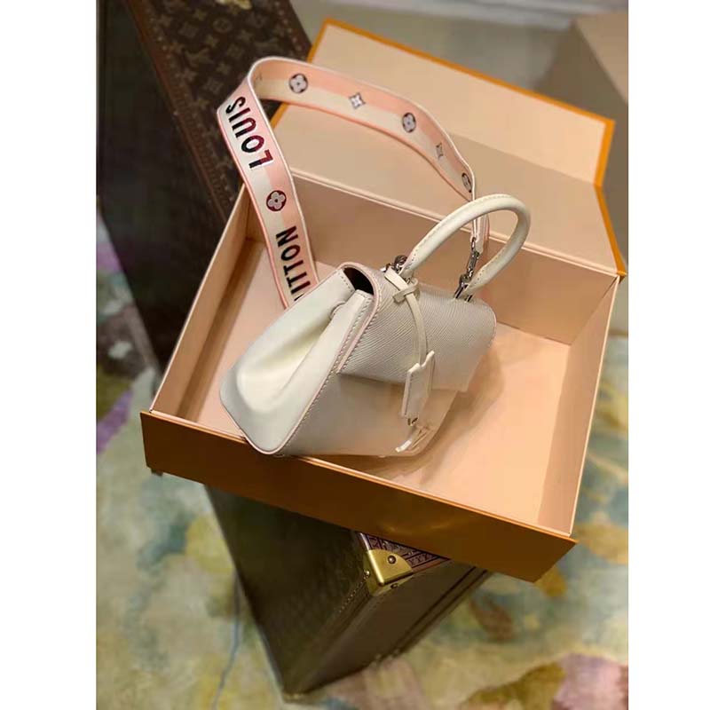 Louis Vuitton LV Women Cluny Mini Handbag Quartz Epi Grained Smooth Cowhide Leather