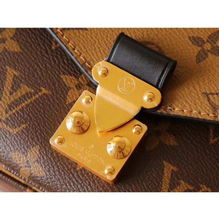 Louis Vuitton LV Women Pochette Métis Bag Brown Monogram Reverse Coated Canvas