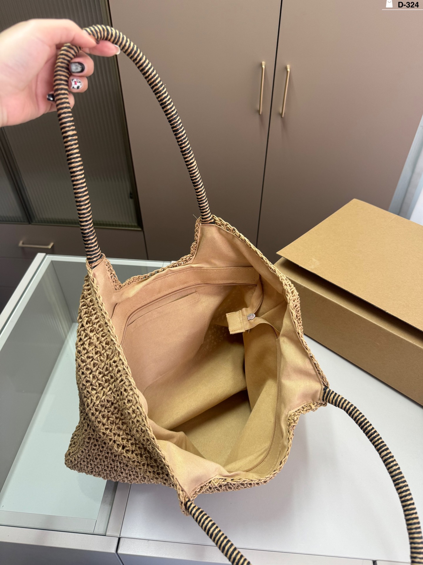 YSL Summer Fashion Straw Tote Bag 0724041109