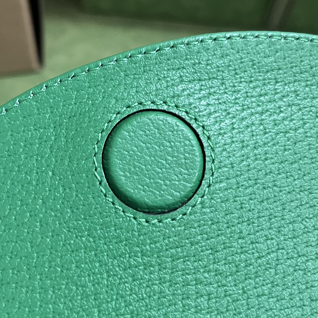 Gucci Unisex GG Adidas x Gucci Mini Bag Green Leather Off White Trefoil Print