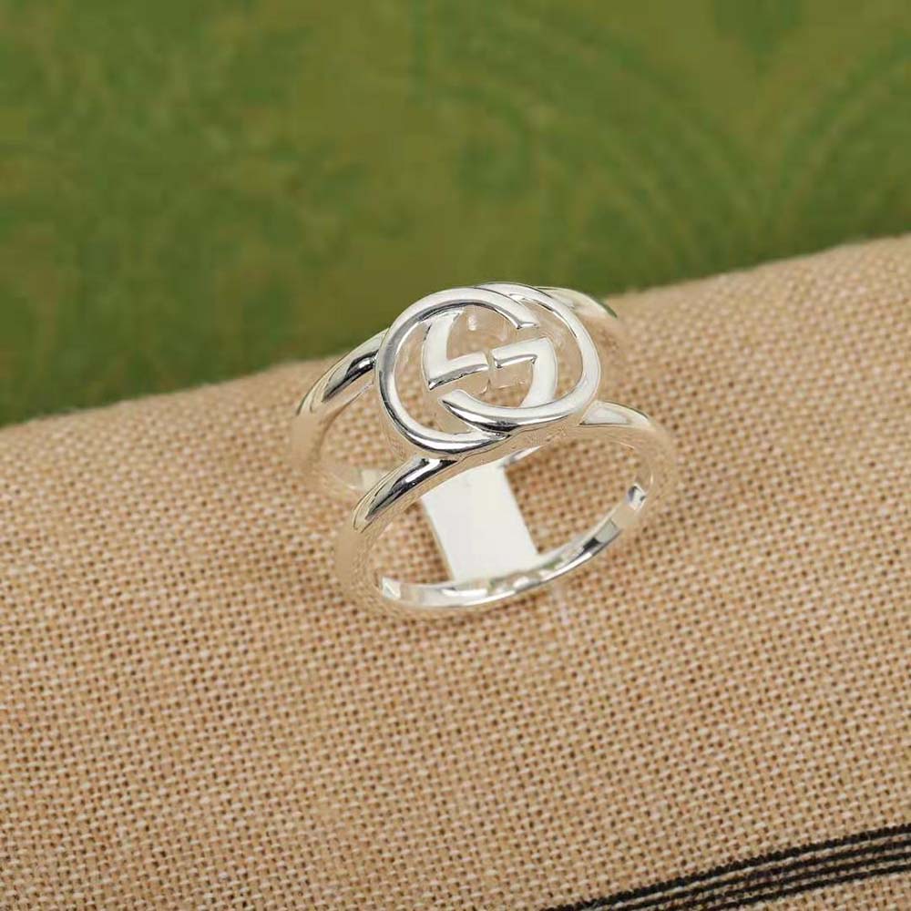 Gucci Women Interlocking G Wide Open Band