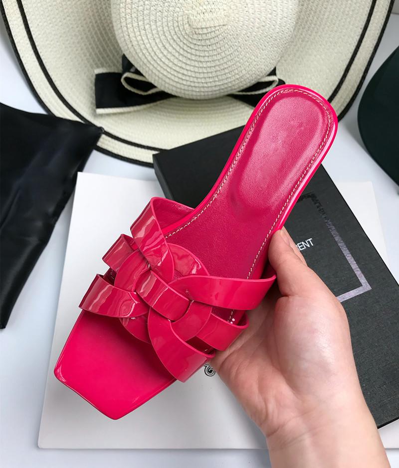 Y Leather Shoes Woven All-match Flat Heel Women's Shoes 1024041119