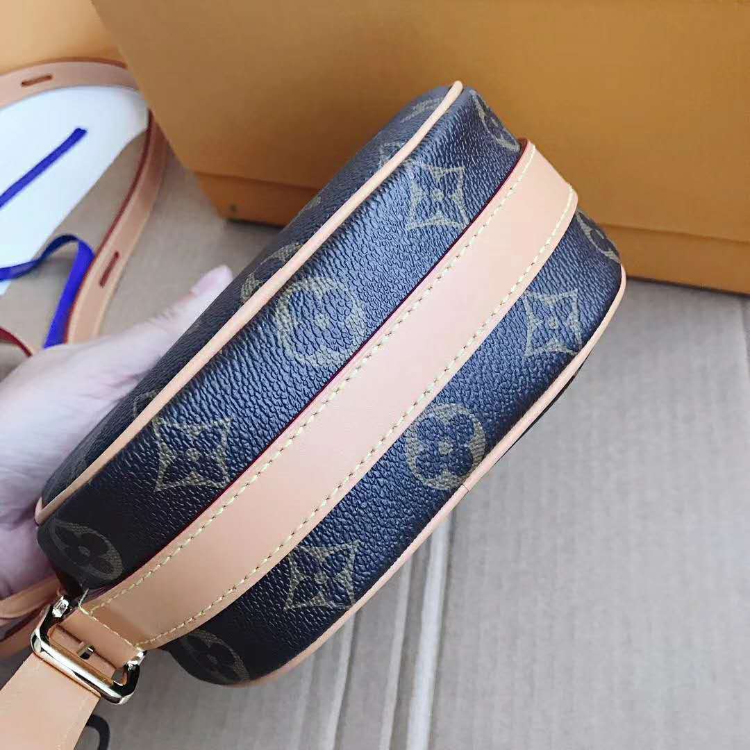 Louis Vuitton LV Women Boite Chapeau Souple PM in Monogram Coated Canvas-Brown