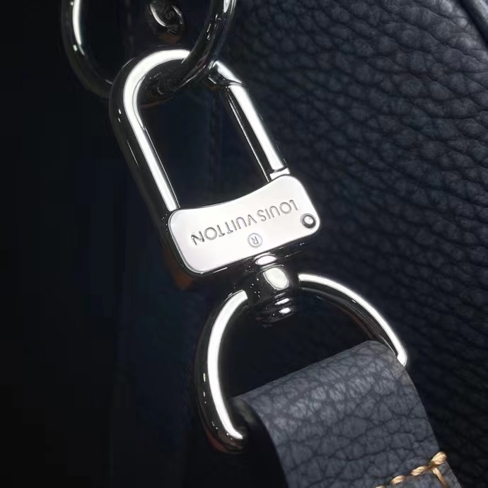 Louis Vuitton LV Unisex Keepall Bandoulière 50 Travel Bag Denim Blue Cowhide Leather