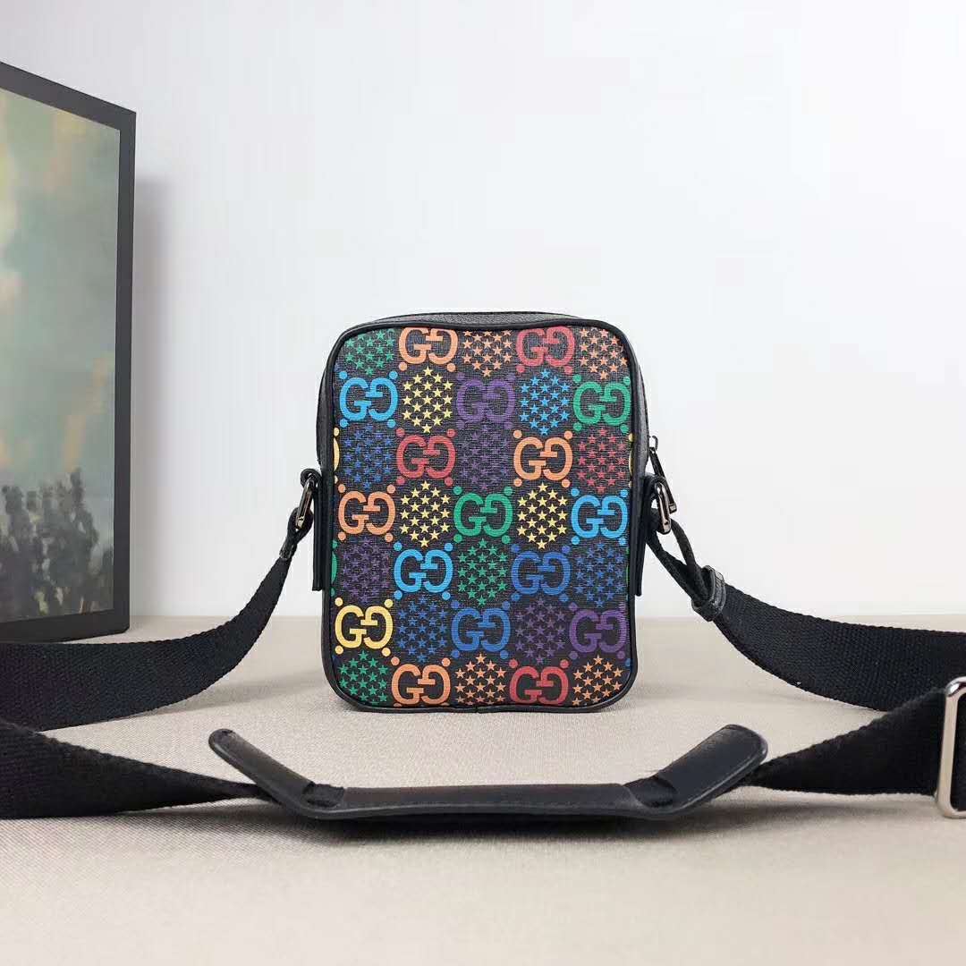 Gucci GG Unisex GG Psychedelic Shoulder Bag Psychedelic Supreme Canvas