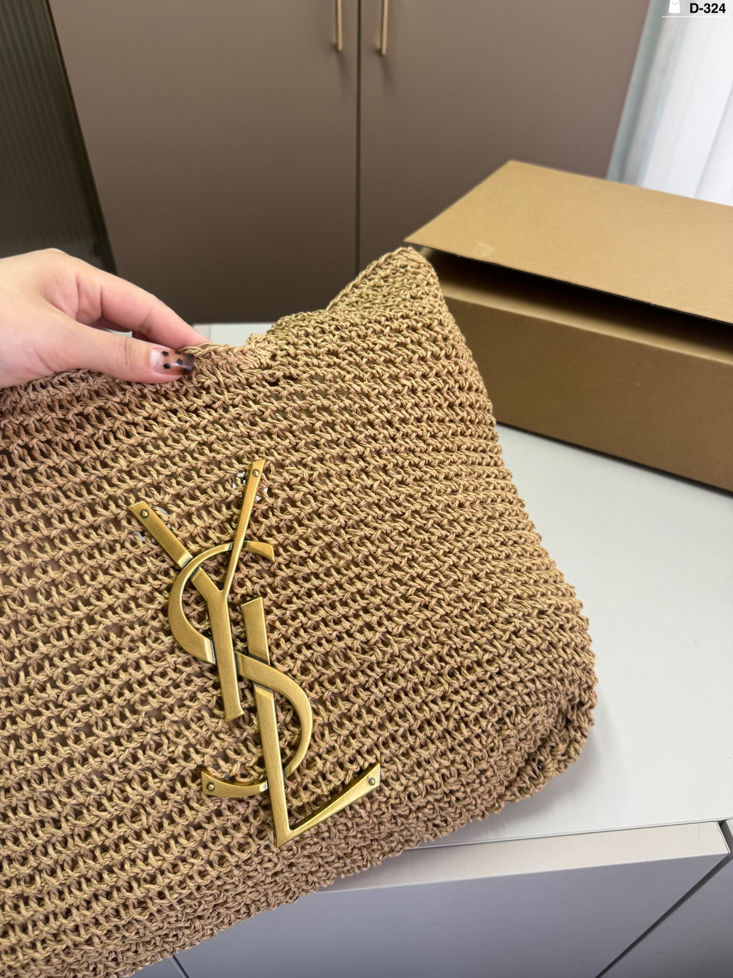 YSL Summer Fashion Straw Tote Bag 0724041109