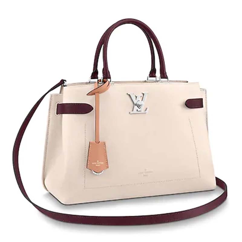 Louis Vuitton LV Women Lockme Day Tote Bag in Grained Calf Leather