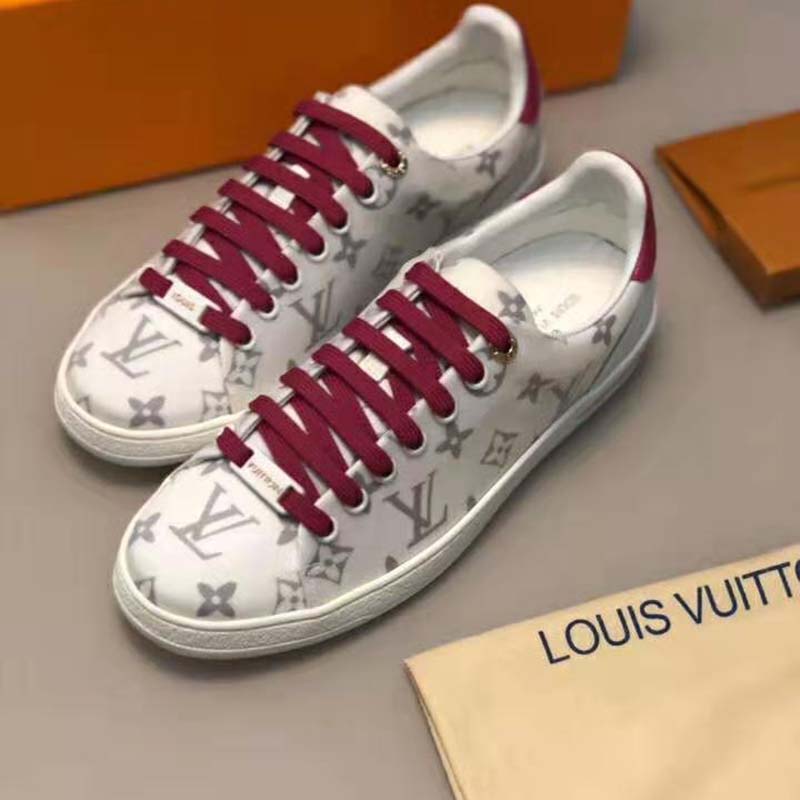 Louis Vuitton LV Women LV Frontrow Sneaker in Monogram-Print Textile-Pink