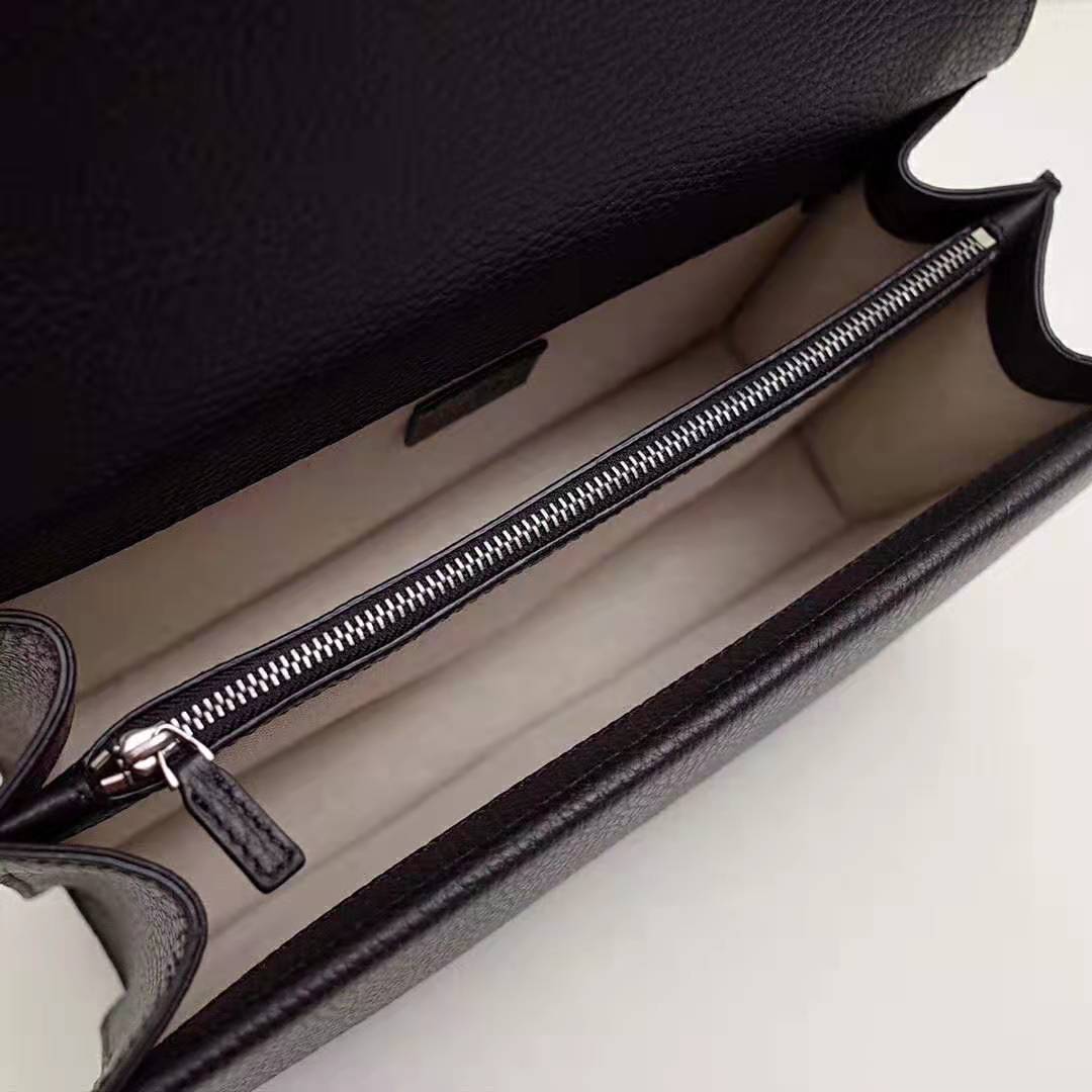 Gucci GG Women Dionysus Small Shoulder Bag in Tiger Head with Crystals-Black