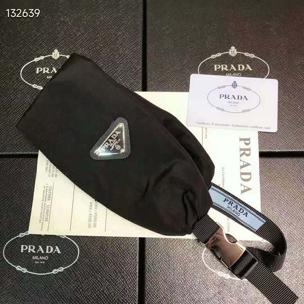 Prada Women Re-Nylon Headband-Black