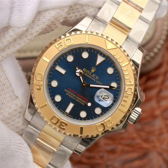 Rolex Yacht-Master Yellow Gold Bezel Blue Dial 40mm