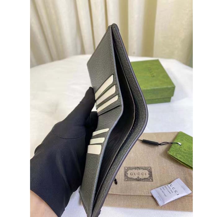 Gucci Unisex Ophidia GG Wallet Grey Black Supreme Canvas Double G