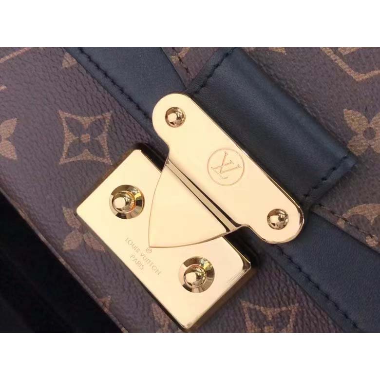 Louis Vuitton LV Women Marceau Black Monogram Coated Canvas Cowhide Leather