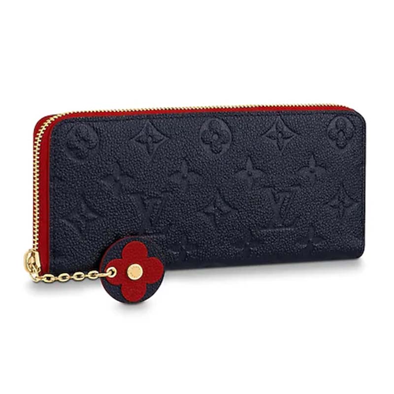 Louis Vuitton LV Women Clémence Wallet Monogram Empreinte Leather